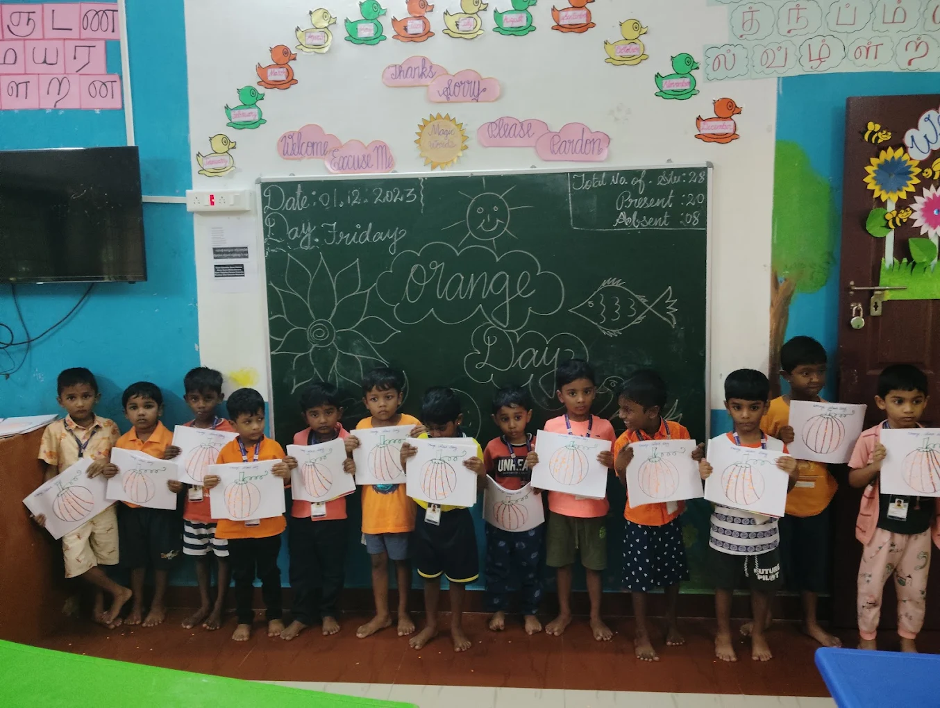Learning resource centre and library for young students at Shanthi Juniors Cuddalore